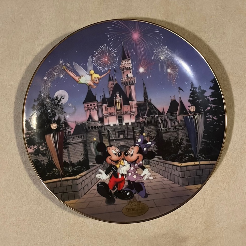 Disney 40th anniversary plate